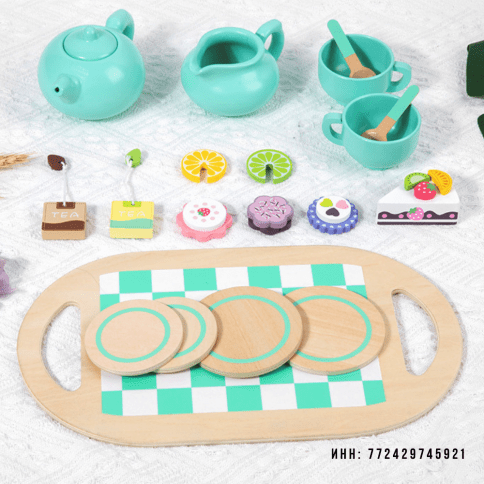Детский игрушечный чайный набор с десертами и аксессуарами «Волшебный Чайный Сервиз» фото 8